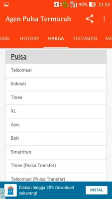 Agen Pulsa Termurah android App screenshot 0